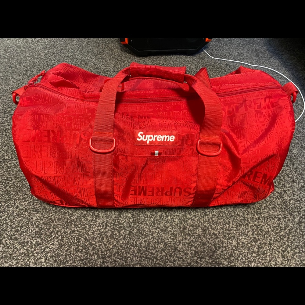 Supreme SS19 Red Duffel Bag